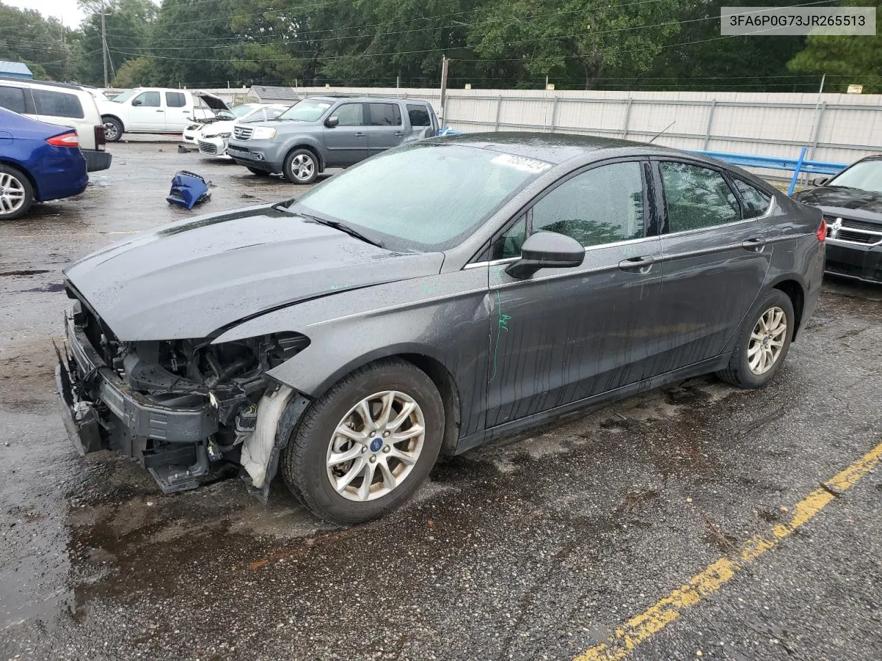 2018 Ford Fusion S VIN: 3FA6P0G73JR265513 Lot: 70507424