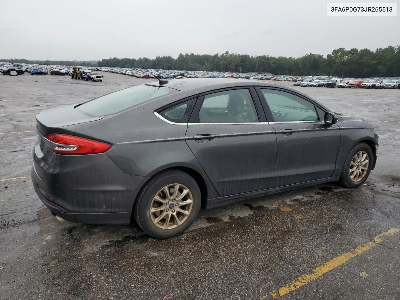 2018 Ford Fusion S VIN: 3FA6P0G73JR265513 Lot: 70507424