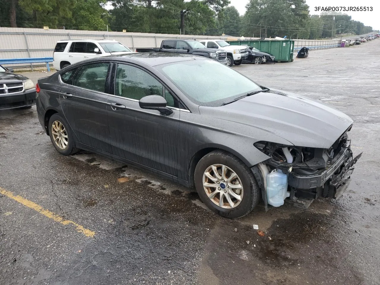 2018 Ford Fusion S VIN: 3FA6P0G73JR265513 Lot: 70507424