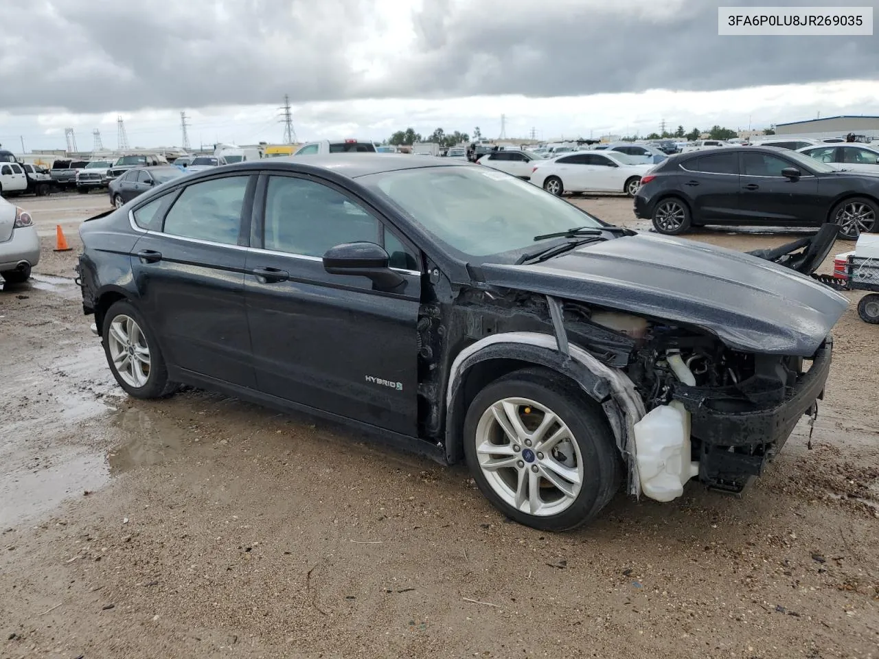 2018 Ford Fusion Se Hybrid VIN: 3FA6P0LU8JR269035 Lot: 70589004