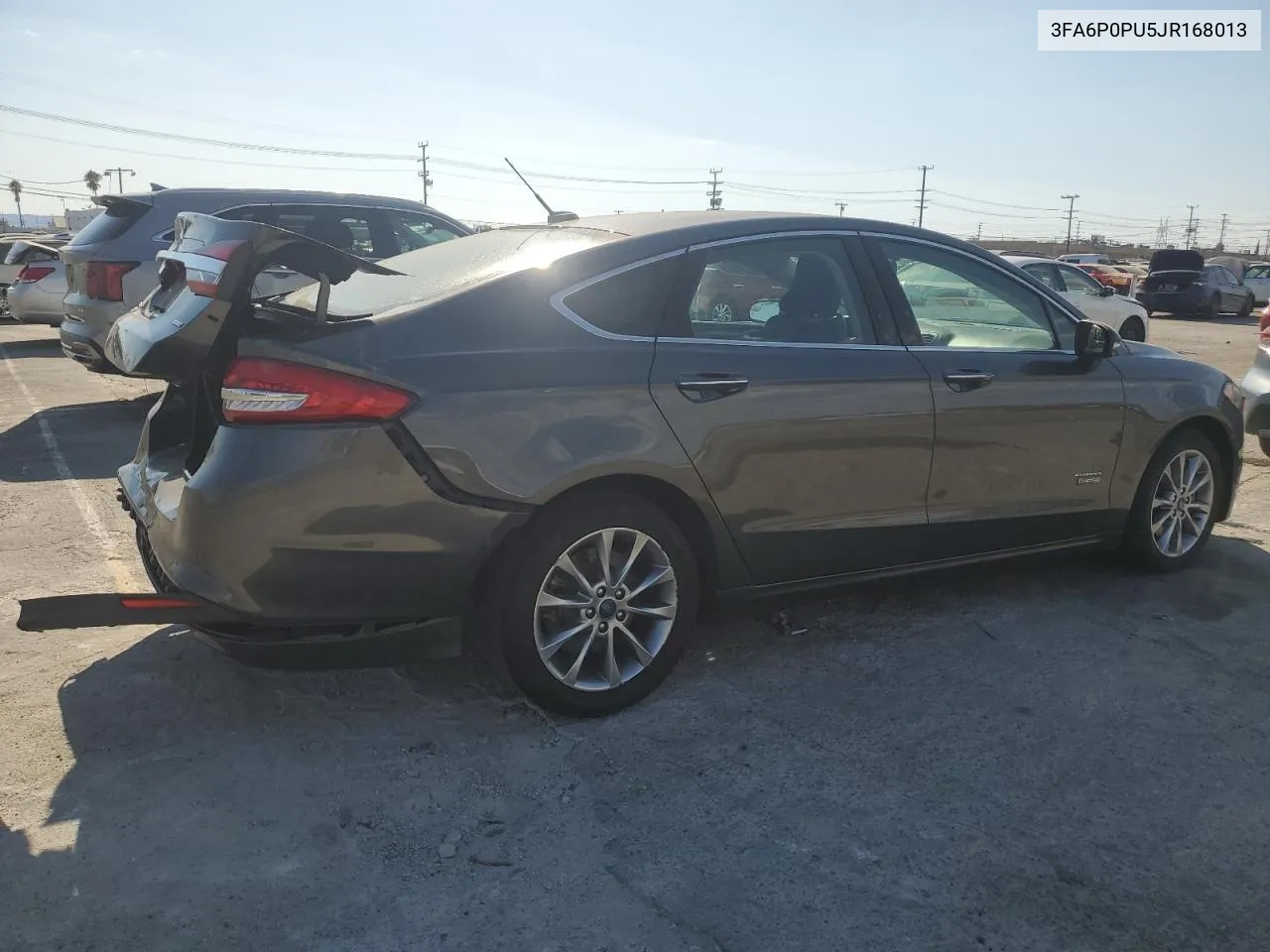 2018 Ford Fusion Se Phev VIN: 3FA6P0PU5JR168013 Lot: 70636054