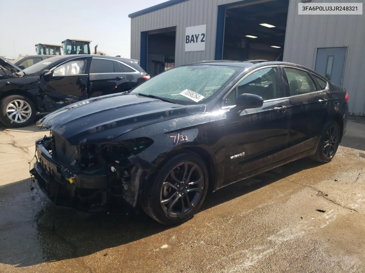 2018 Ford Fusion Se Hybrid VIN: 3FA6P0LU3JR248321 Lot: 70696264