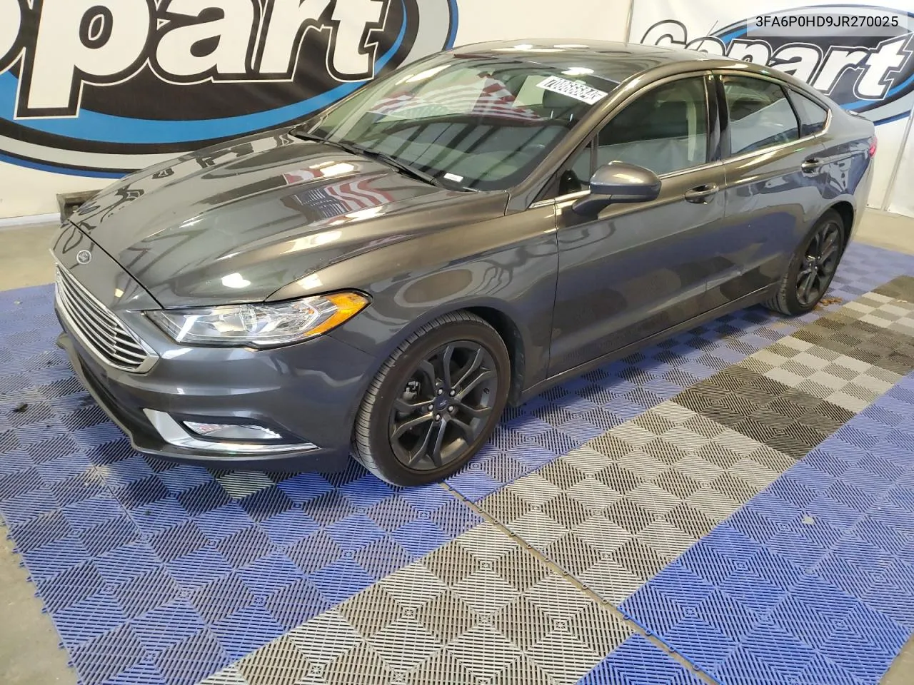 2018 Ford Fusion Se VIN: 3FA6P0HD9JR270025 Lot: 70866684