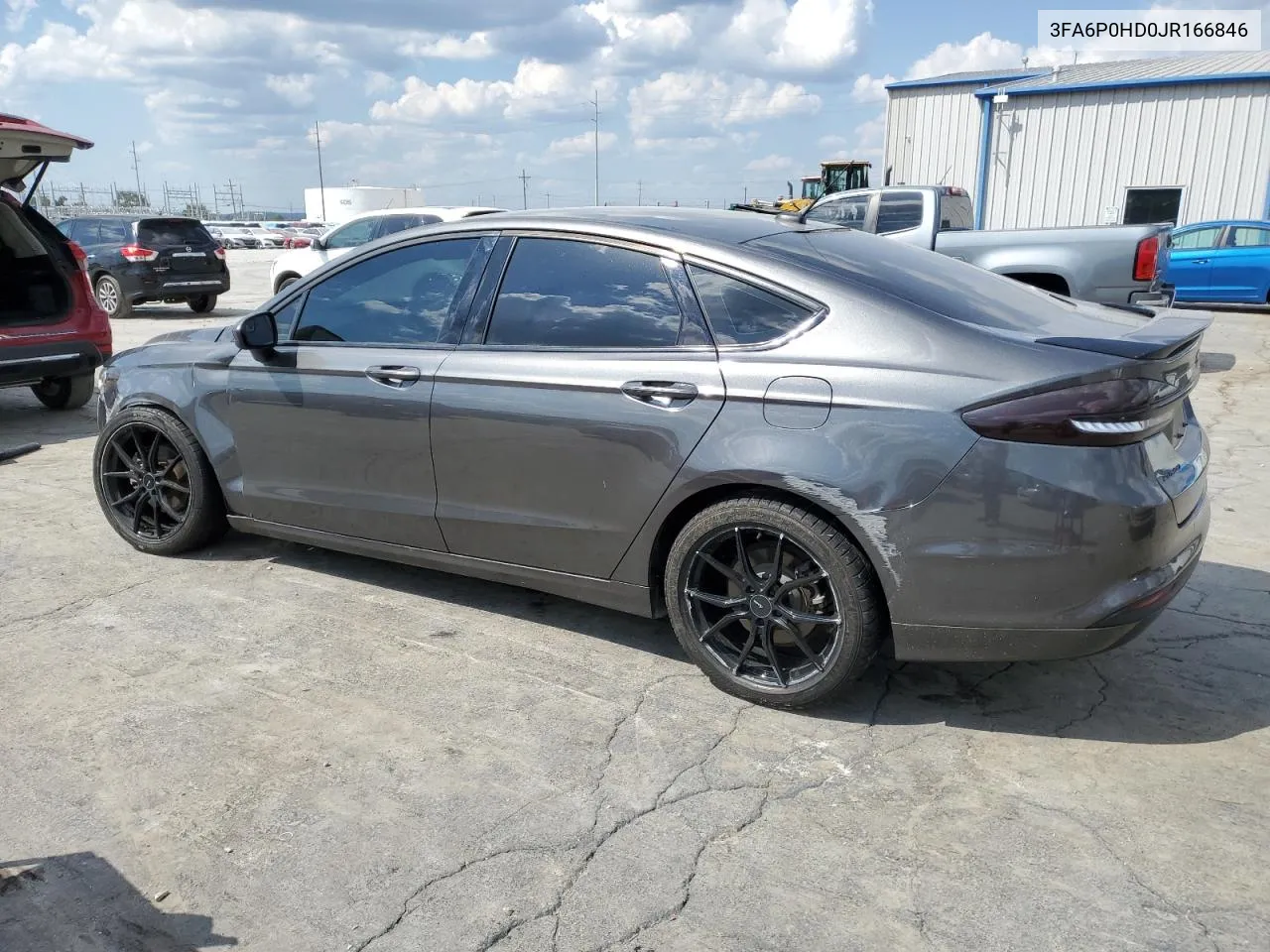 2018 Ford Fusion Se VIN: 3FA6P0HD0JR166846 Lot: 71166974