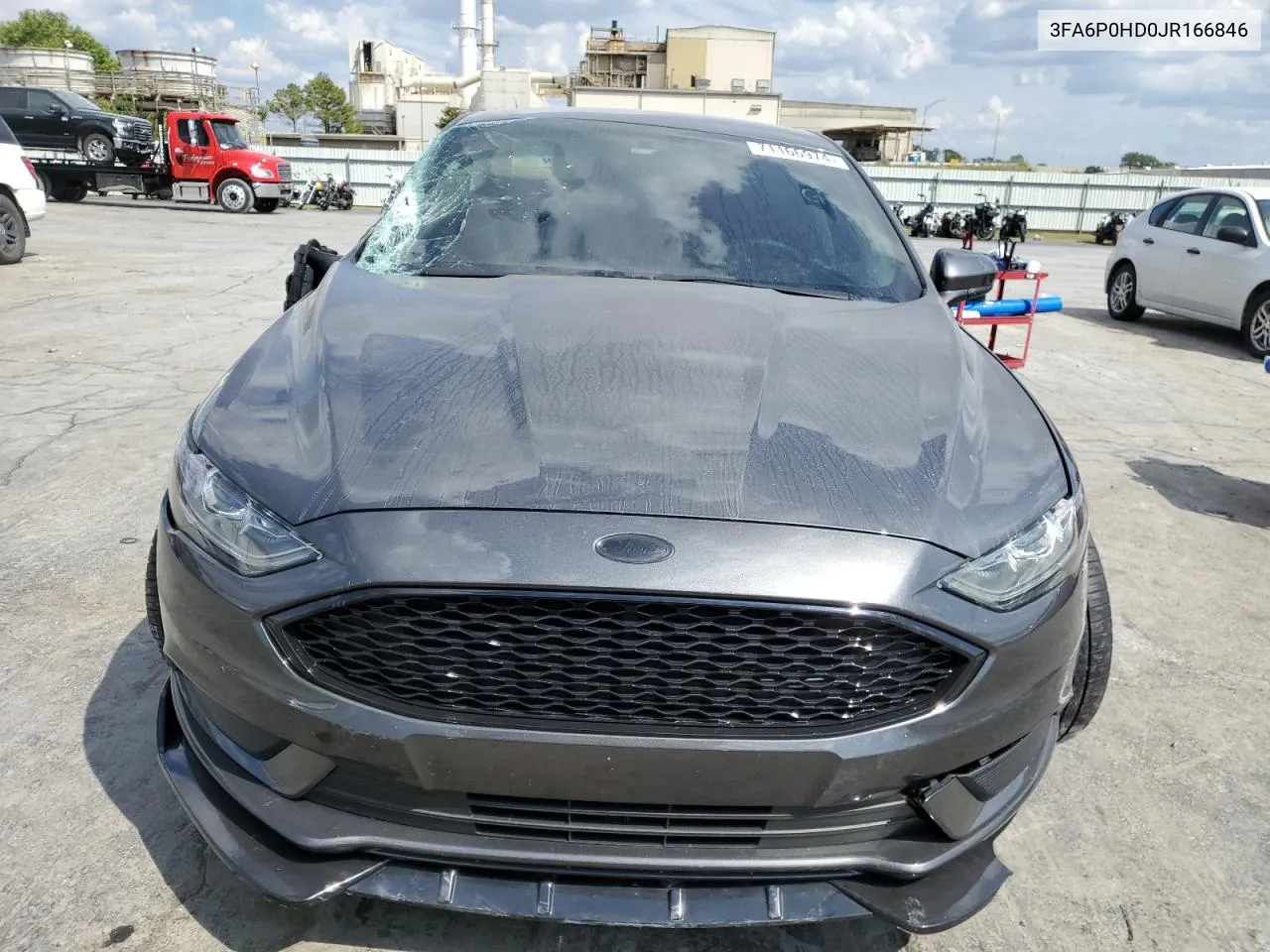 2018 Ford Fusion Se VIN: 3FA6P0HD0JR166846 Lot: 71166974