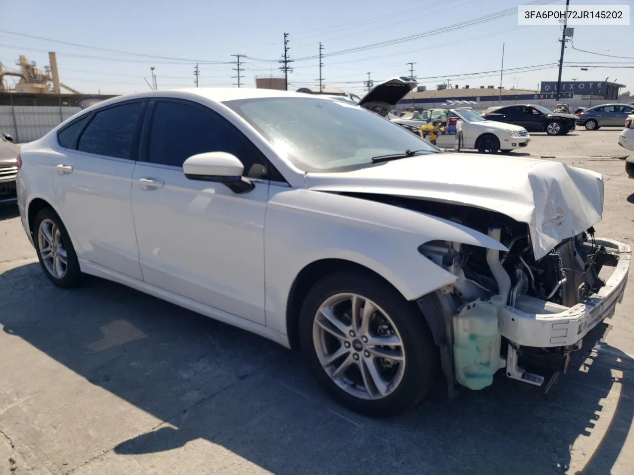 2018 Ford Fusion Se VIN: 3FA6P0H72JR145202 Lot: 71295574