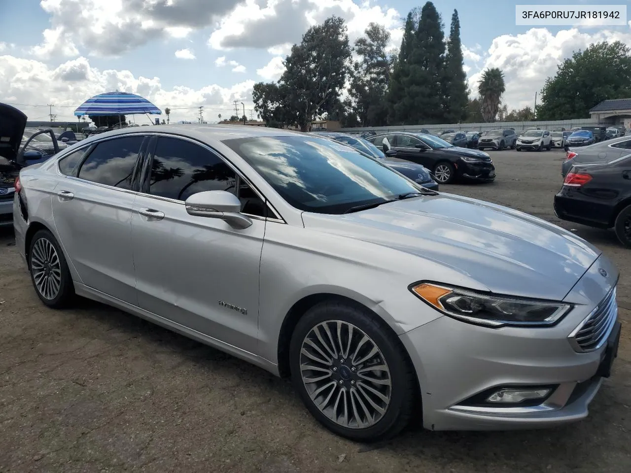 2018 Ford Fusion Titanium/Platinum Hev VIN: 3FA6P0RU7JR181942 Lot: 71476734