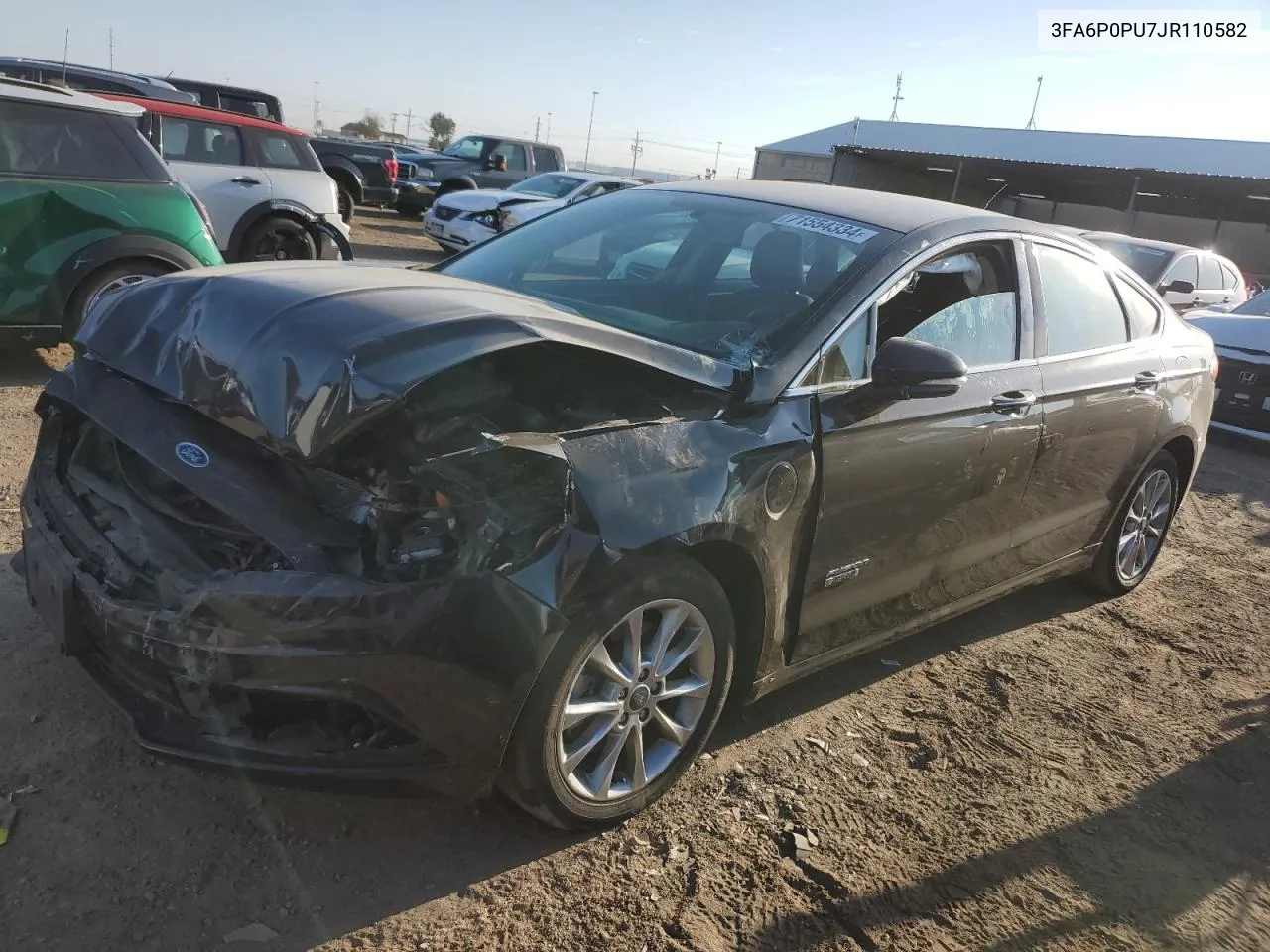 3FA6P0PU7JR110582 2018 Ford Fusion Se Phev