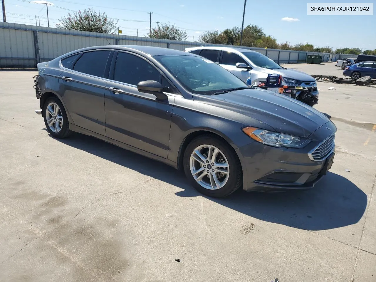 2018 Ford Fusion Se VIN: 3FA6P0H7XJR121942 Lot: 71629204