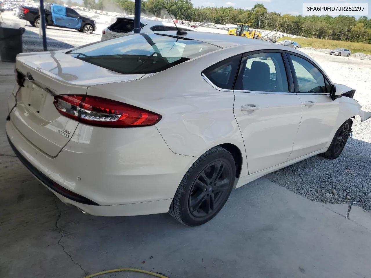 2018 Ford Fusion Se VIN: 3FA6P0HD7JR252297 Lot: 71630584