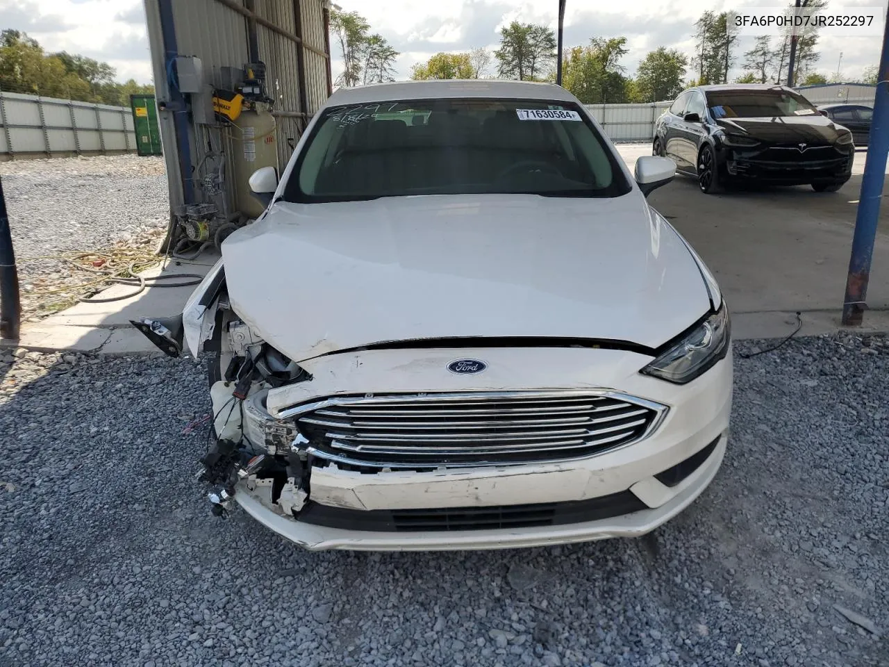 2018 Ford Fusion Se VIN: 3FA6P0HD7JR252297 Lot: 71630584