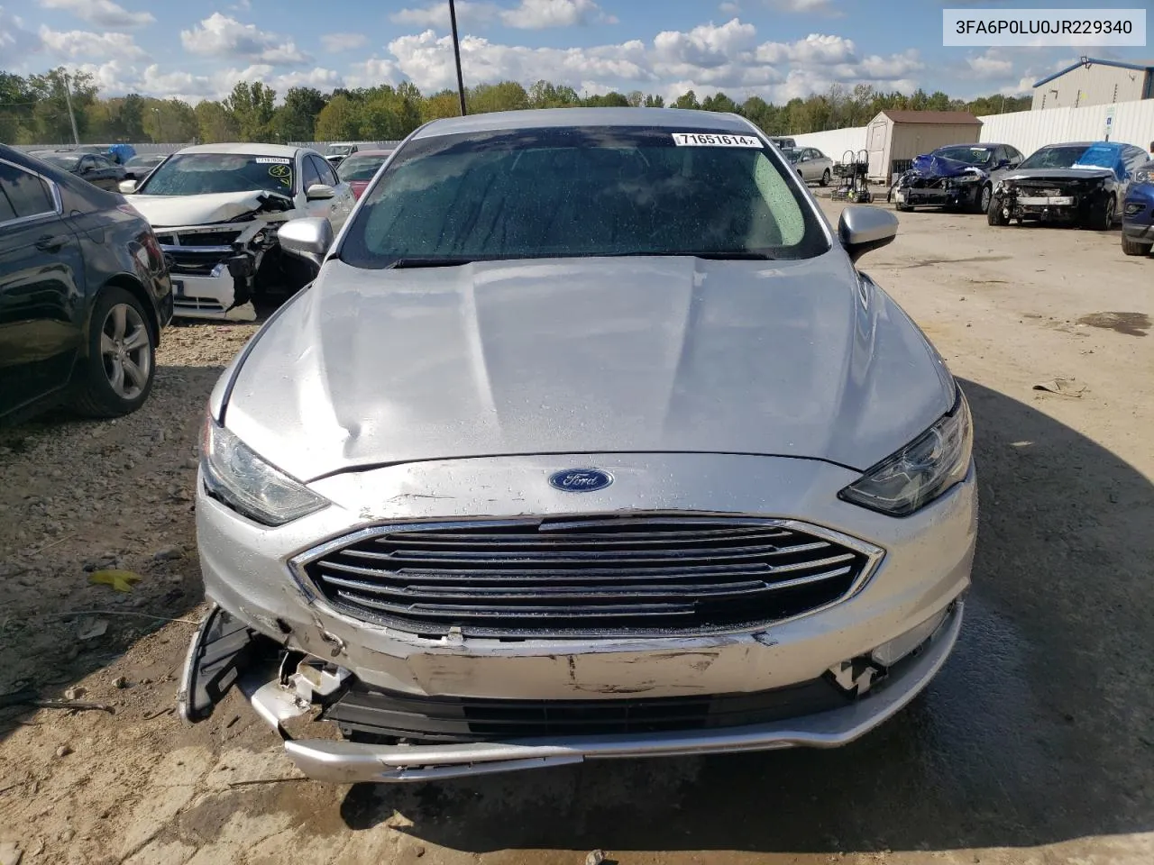 3FA6P0LU0JR229340 2018 Ford Fusion Se Hybrid