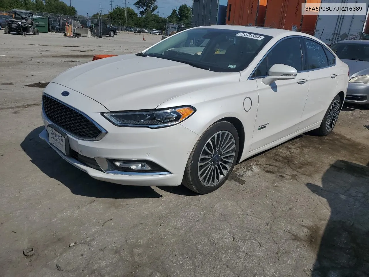 3FA6P0SU7JR216389 2018 Ford Fusion Titanium/Platinum Phev