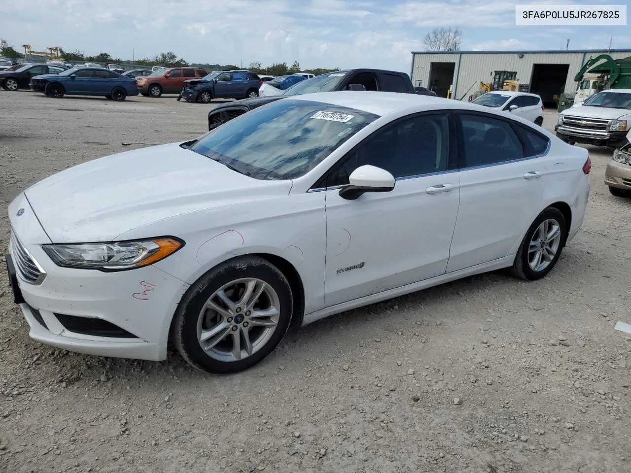 2018 Ford Fusion Se Hybrid VIN: 3FA6P0LU5JR267825 Lot: 71670754