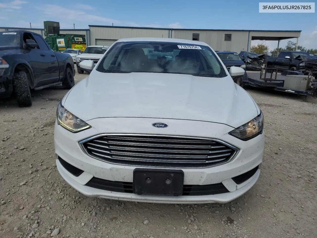 2018 Ford Fusion Se Hybrid VIN: 3FA6P0LU5JR267825 Lot: 71670754