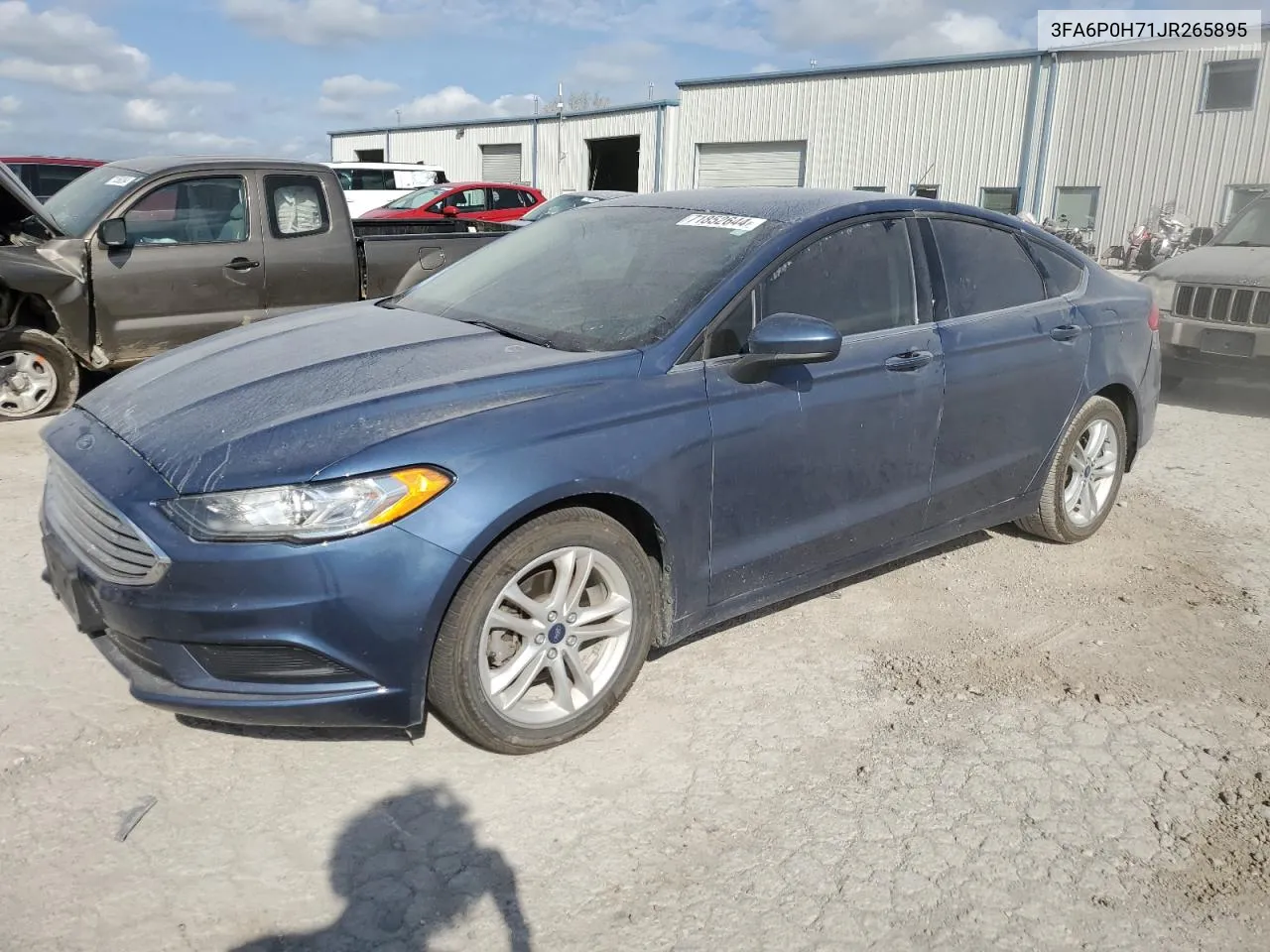 2018 Ford Fusion Se VIN: 3FA6P0H71JR265895 Lot: 71852644