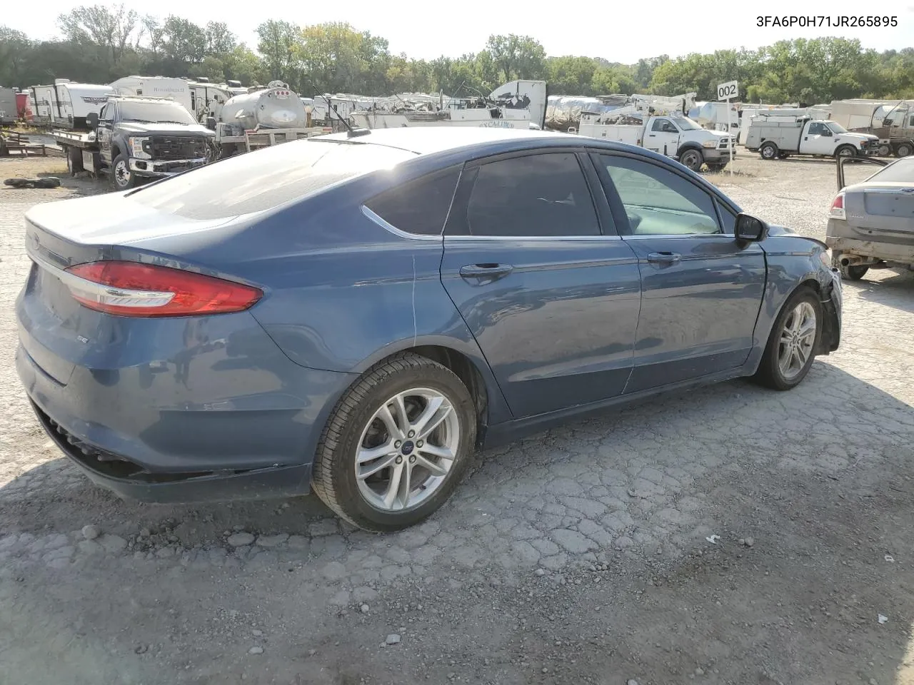 2018 Ford Fusion Se VIN: 3FA6P0H71JR265895 Lot: 71852644