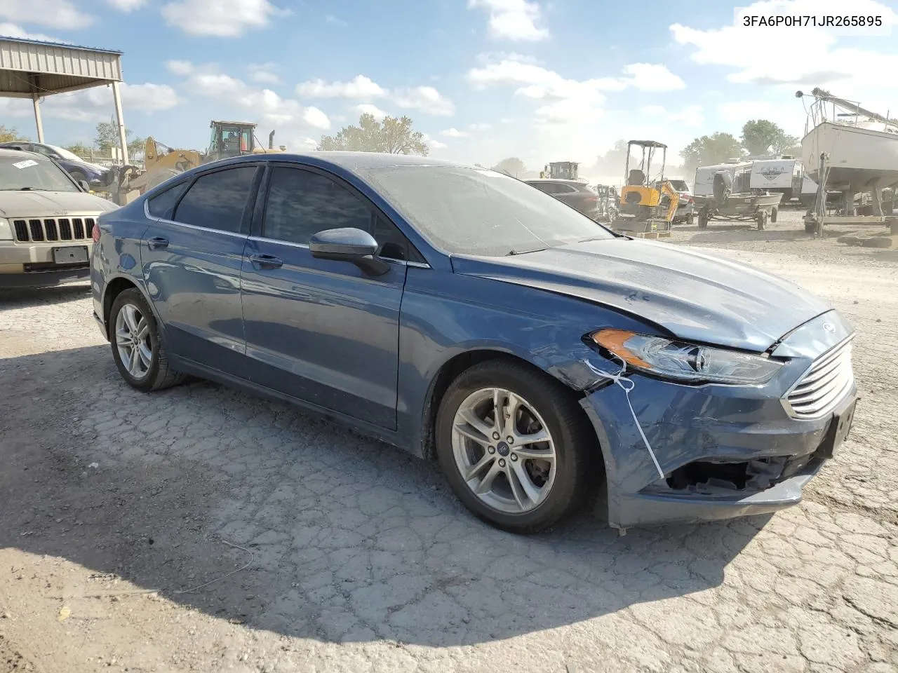 2018 Ford Fusion Se VIN: 3FA6P0H71JR265895 Lot: 71852644