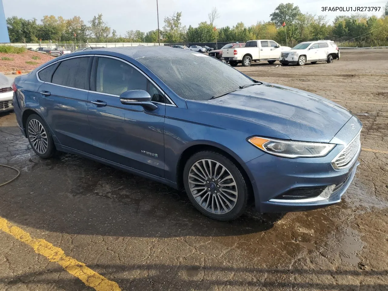 2018 Ford Fusion Se Hybrid VIN: 3FA6P0LU1JR273797 Lot: 72014014