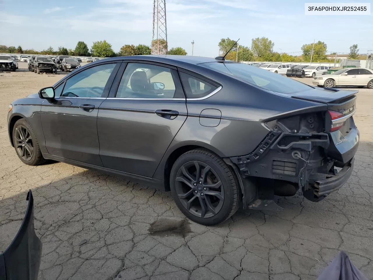 2018 Ford Fusion Se VIN: 3FA6P0HDXJR252455 Lot: 72087084