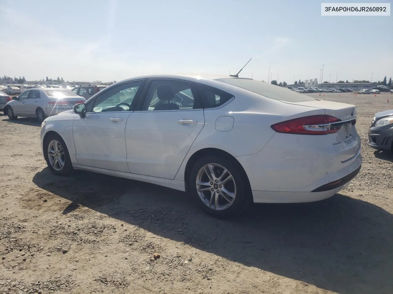 2018 Ford Fusion Se VIN: 3FA6P0HD6JR260892 Lot: 72087624