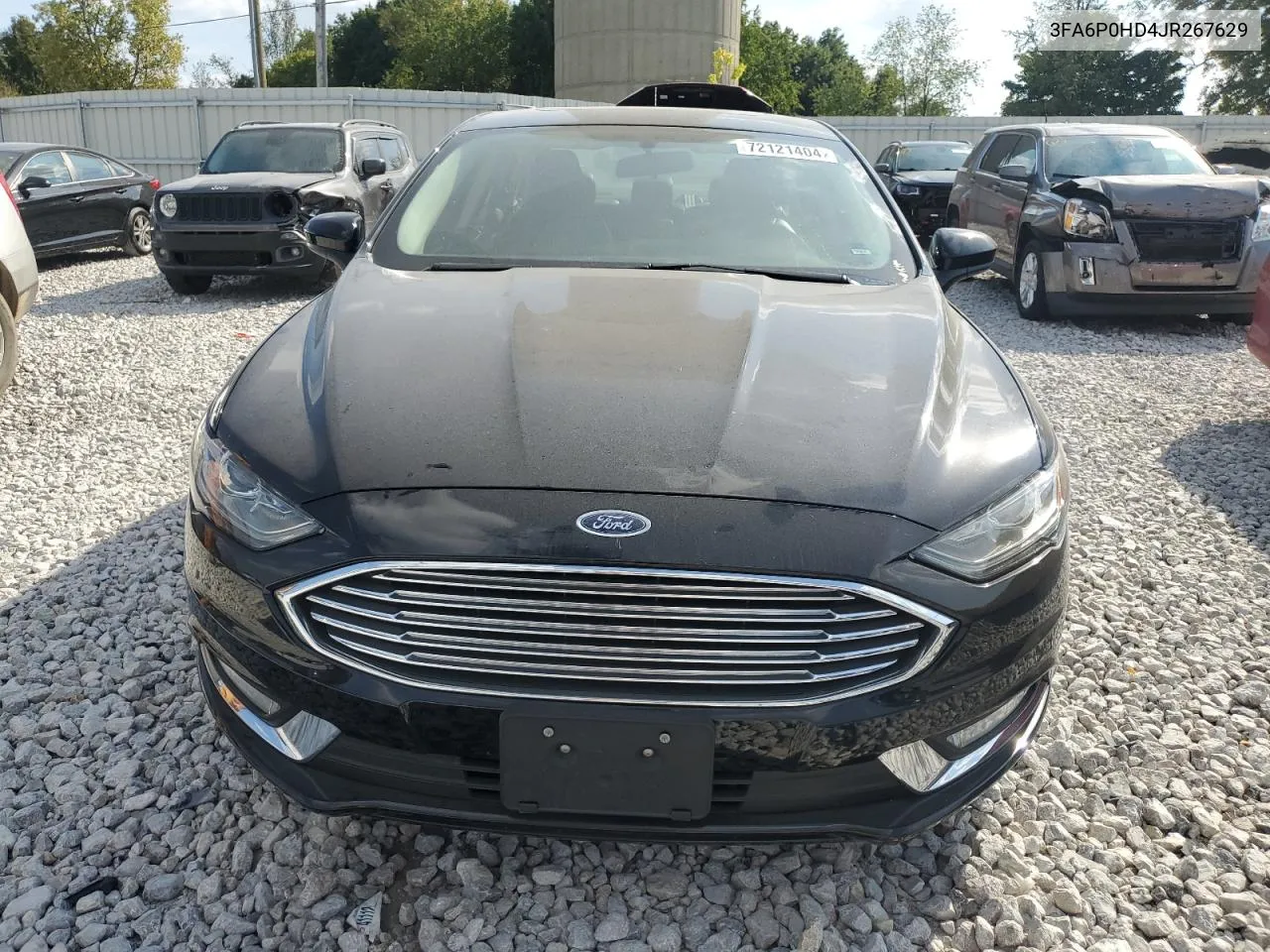 2018 Ford Fusion Se VIN: 3FA6P0HD4JR267629 Lot: 72121404