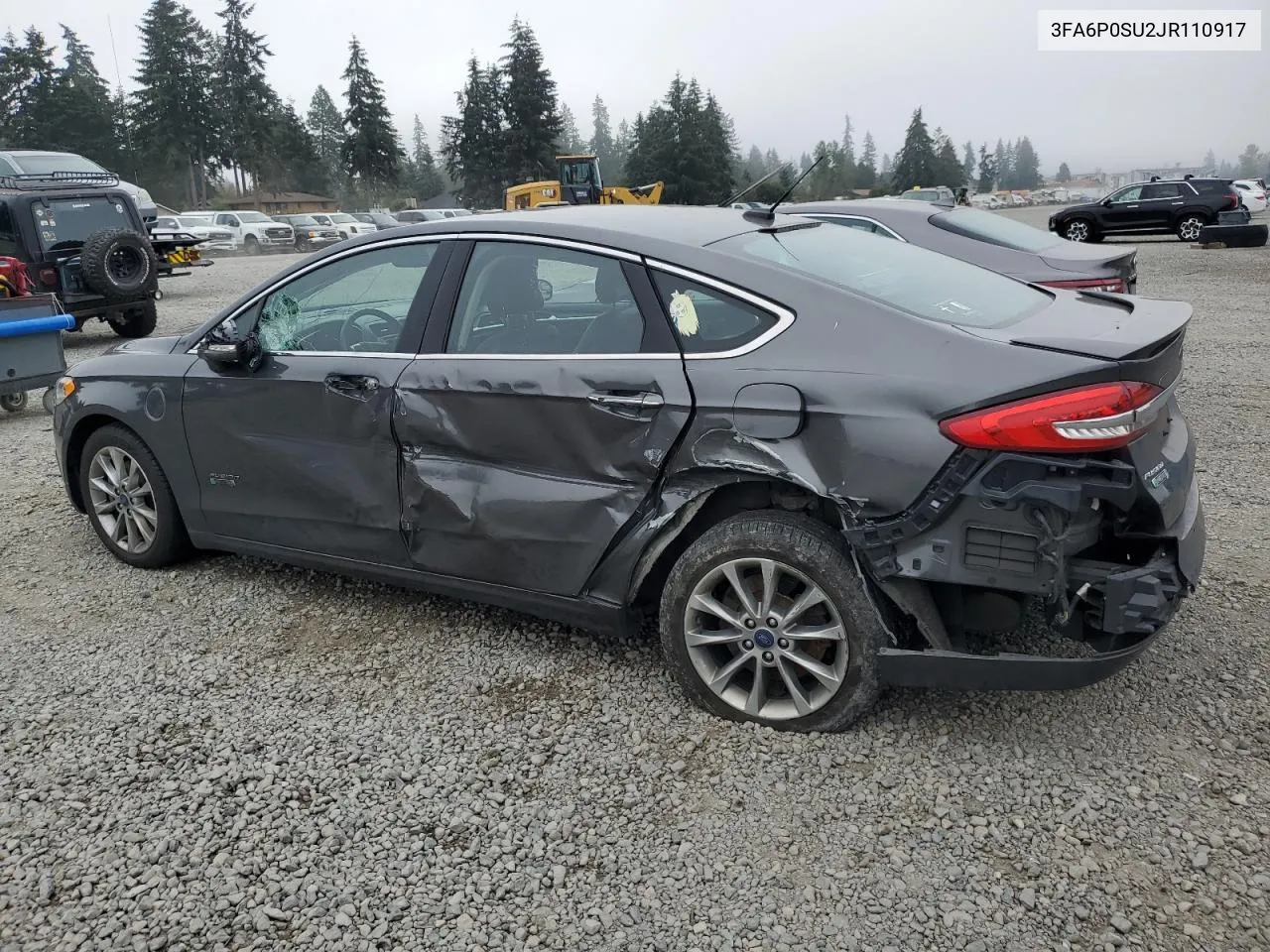 2018 Ford Fusion Titanium/Platinum Phev VIN: 3FA6P0SU2JR110917 Lot: 72443504