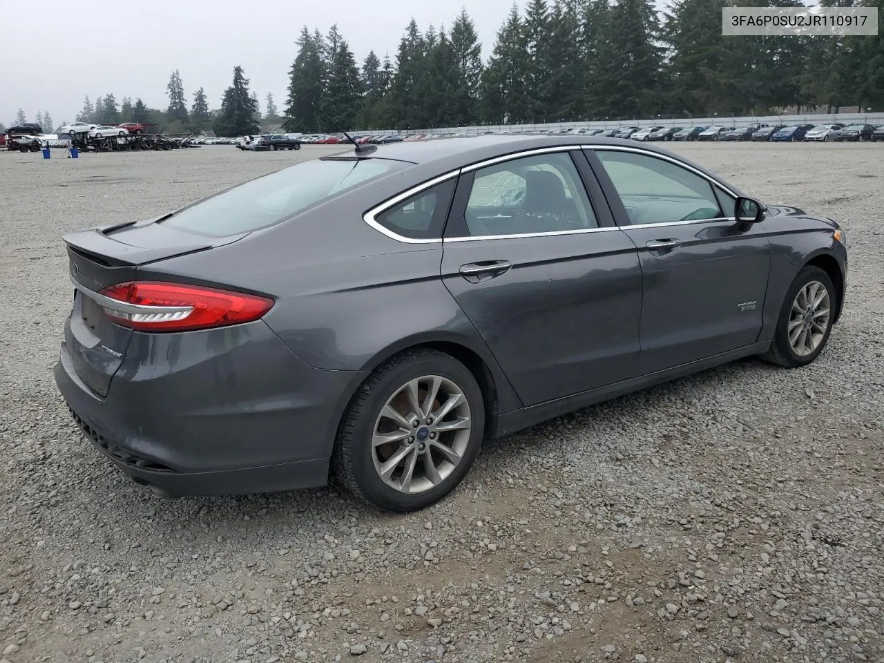 2018 Ford Fusion Titanium/Platinum Phev VIN: 3FA6P0SU2JR110917 Lot: 72443504