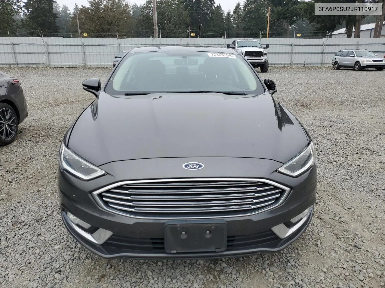 2018 Ford Fusion Titanium/Platinum Phev VIN: 3FA6P0SU2JR110917 Lot: 72443504