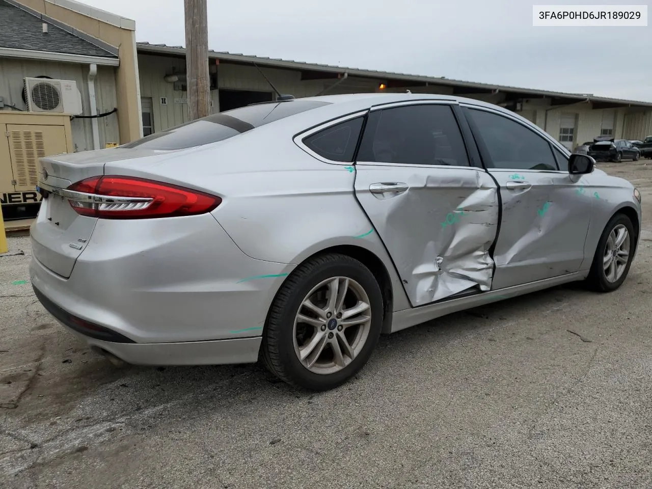 2018 Ford Fusion Se VIN: 3FA6P0HD6JR189029 Lot: 72747794