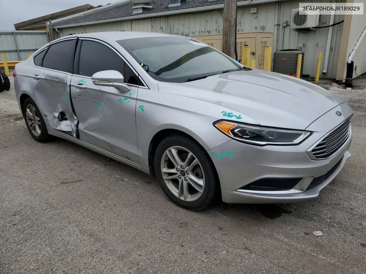 2018 Ford Fusion Se VIN: 3FA6P0HD6JR189029 Lot: 72747794