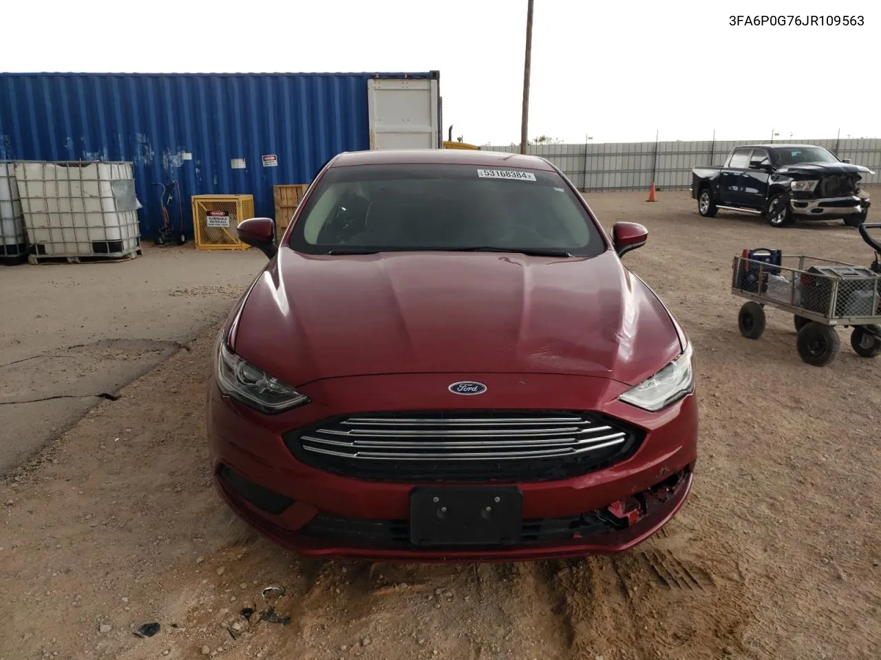 2018 Ford Fusion S VIN: 3FA6P0G76JR109563 Lot: 72905684