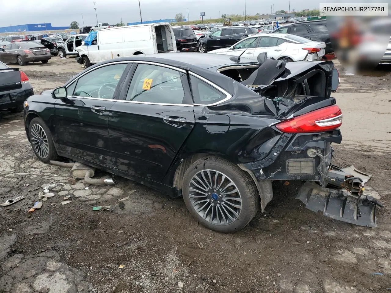 2018 Ford Fusion Se VIN: 3FA6P0HD5JR217788 Lot: 72991004