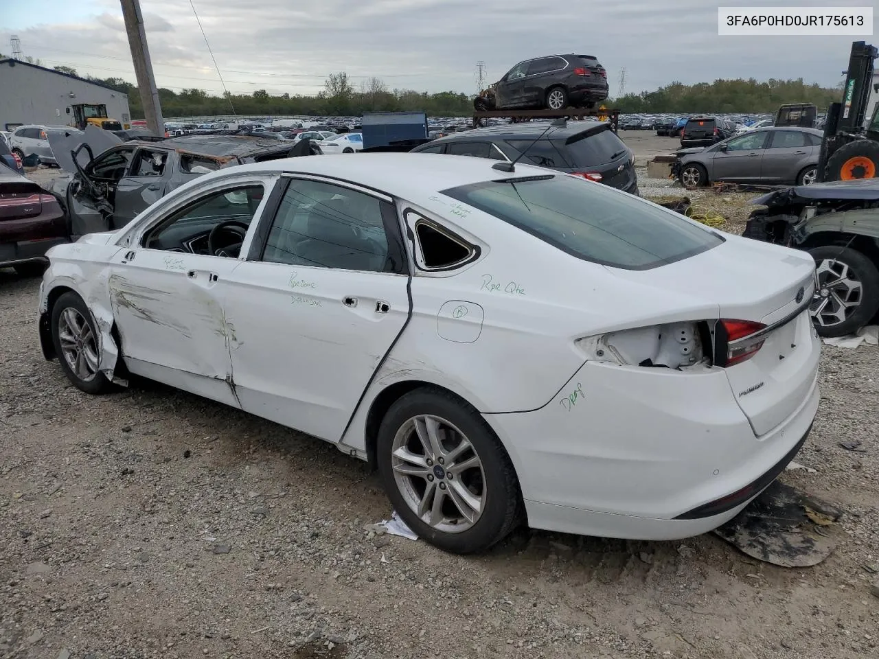 2018 Ford Fusion Se VIN: 3FA6P0HD0JR175613 Lot: 73104114