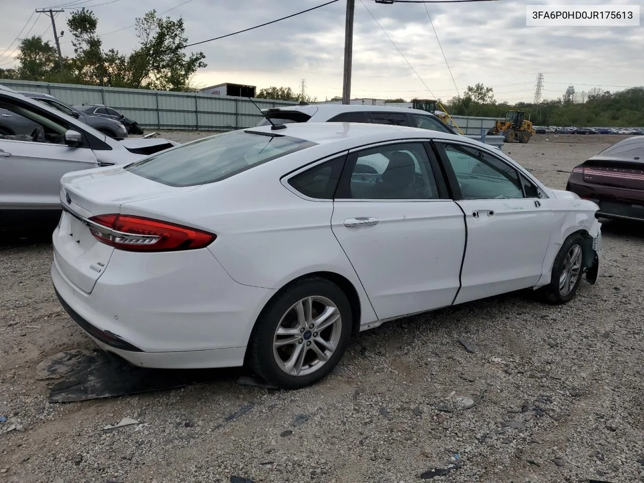 2018 Ford Fusion Se VIN: 3FA6P0HD0JR175613 Lot: 73104114