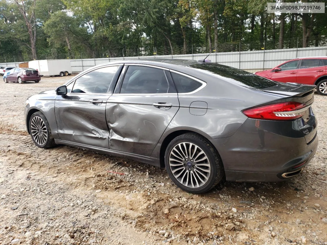 2018 Ford Fusion Titanium/Platinum VIN: 3FA6P0D98JR219746 Lot: 73574524