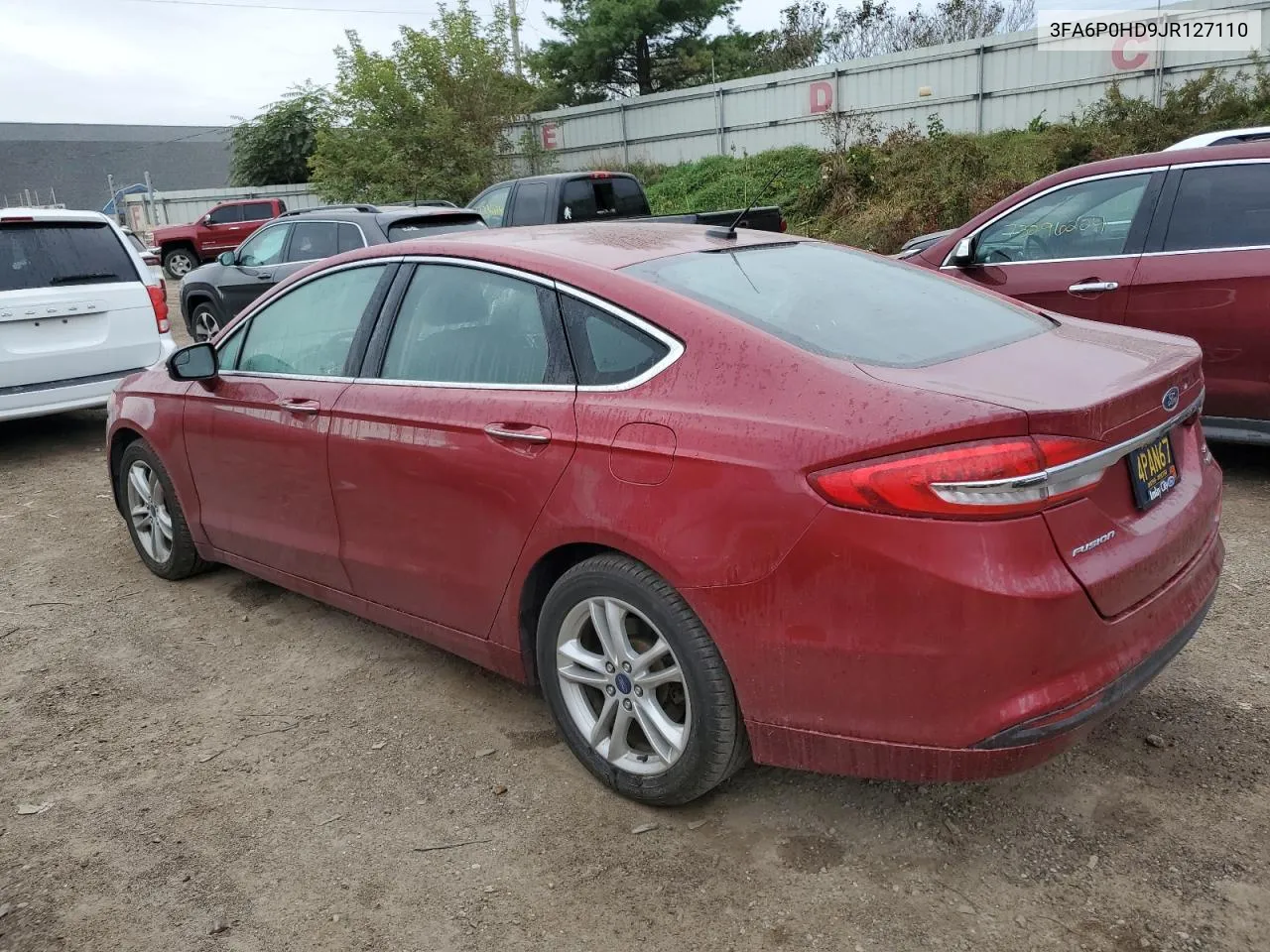 2018 Ford Fusion Se VIN: 3FA6P0HD9JR127110 Lot: 73689624