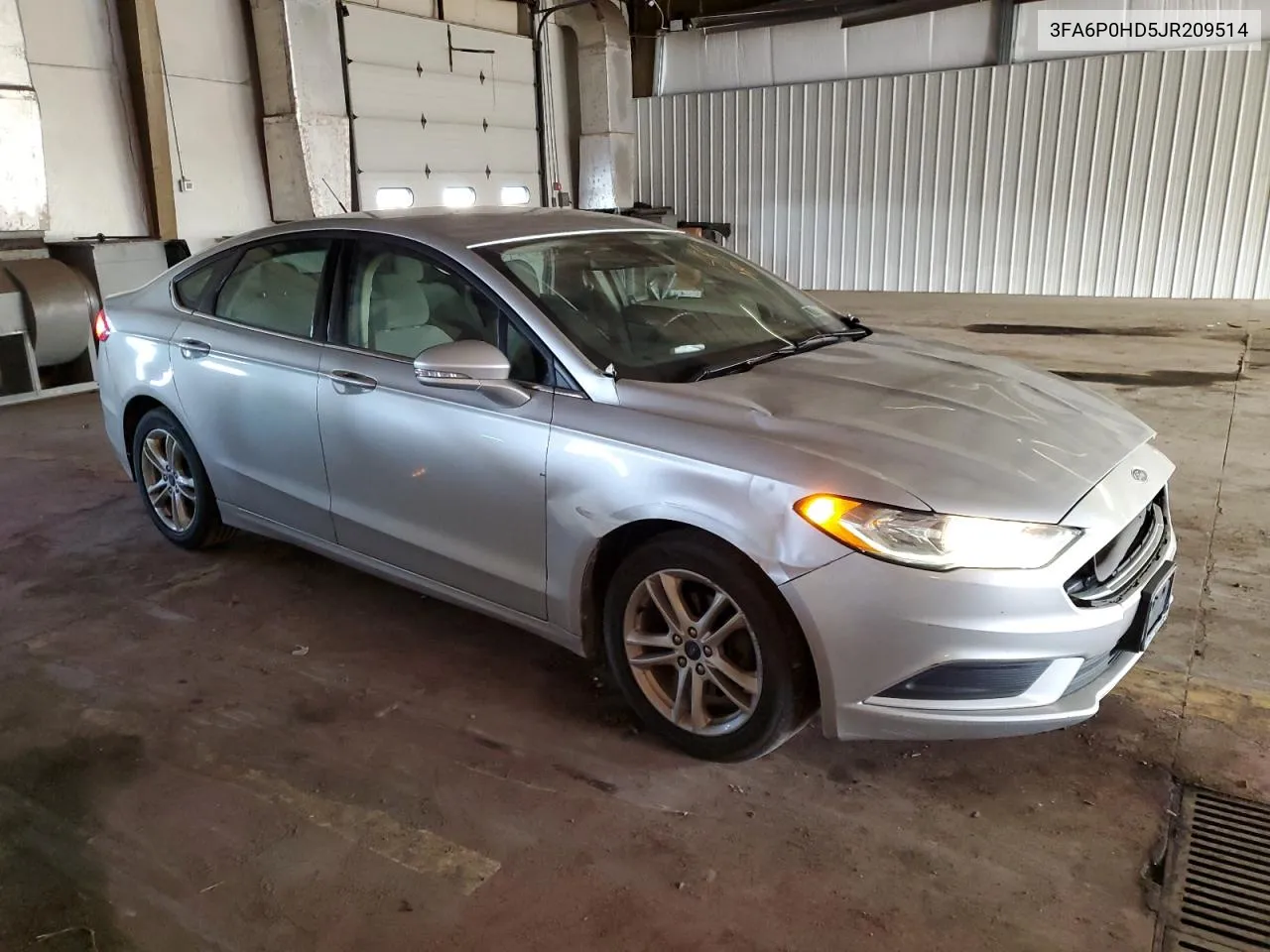 2018 Ford Fusion Se VIN: 3FA6P0HD5JR209514 Lot: 73973234