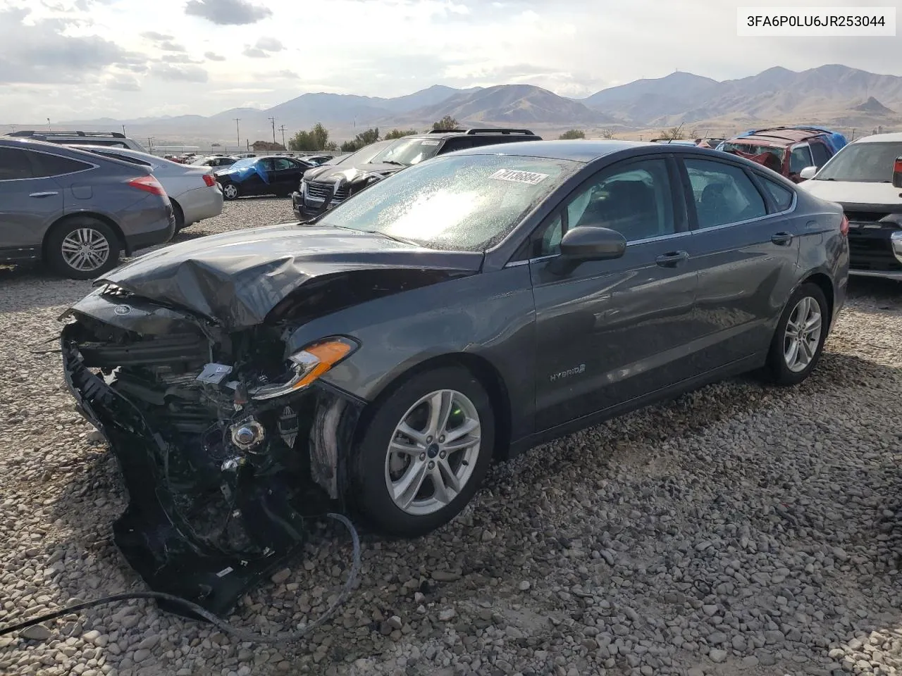 2018 Ford Fusion Se Hybrid VIN: 3FA6P0LU6JR253044 Lot: 74136884