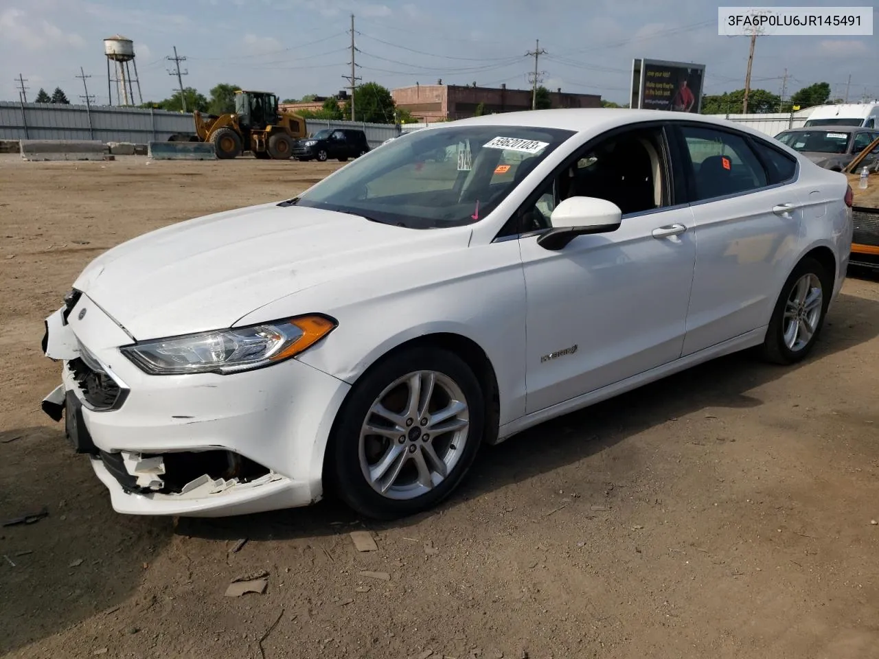 2018 Ford Fusion Se Hybrid VIN: 3FA6P0LU6JR145491 Lot: 74187454