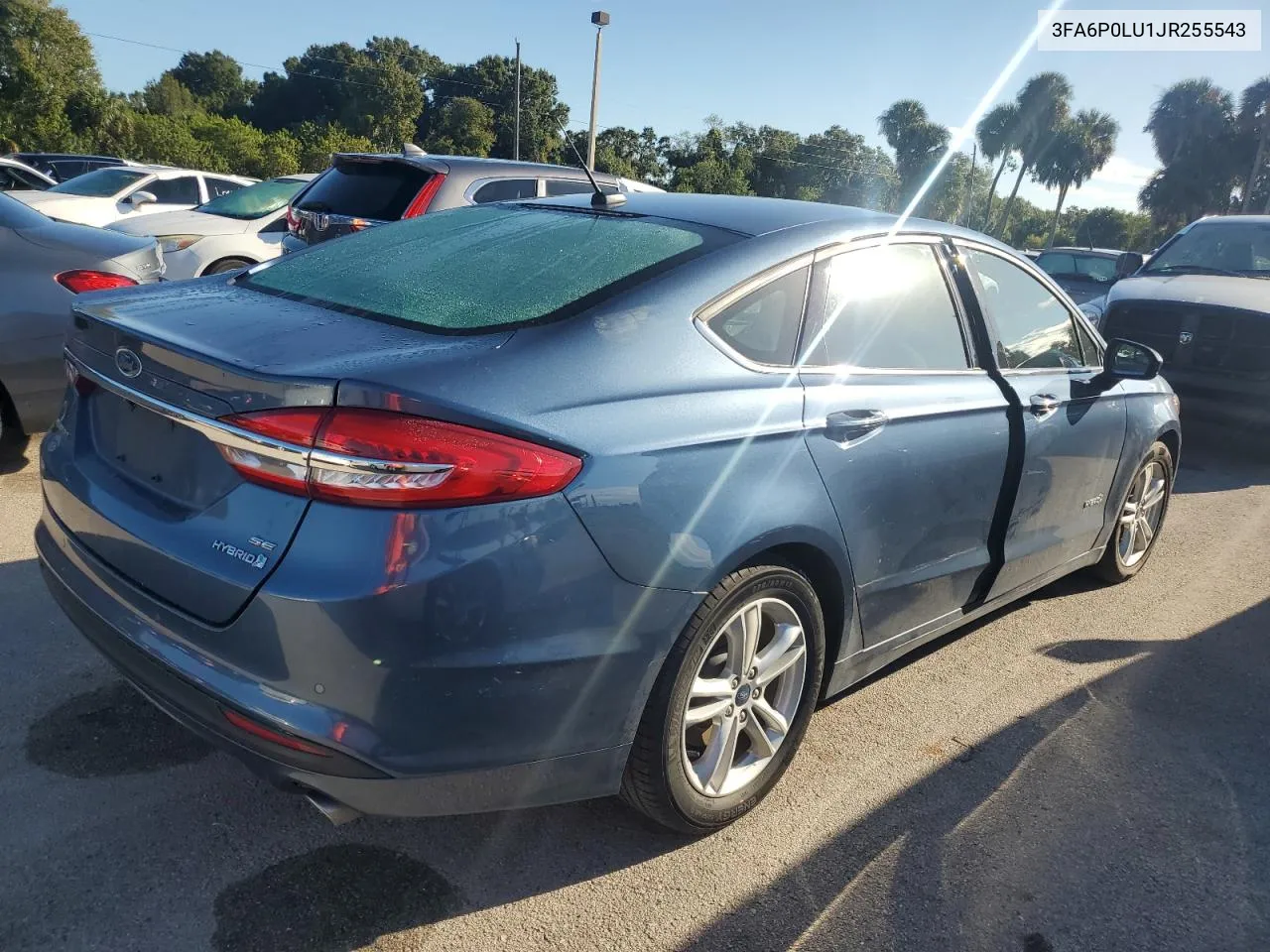 2018 Ford Fusion Se Hybrid VIN: 3FA6P0LU1JR255543 Lot: 74308184