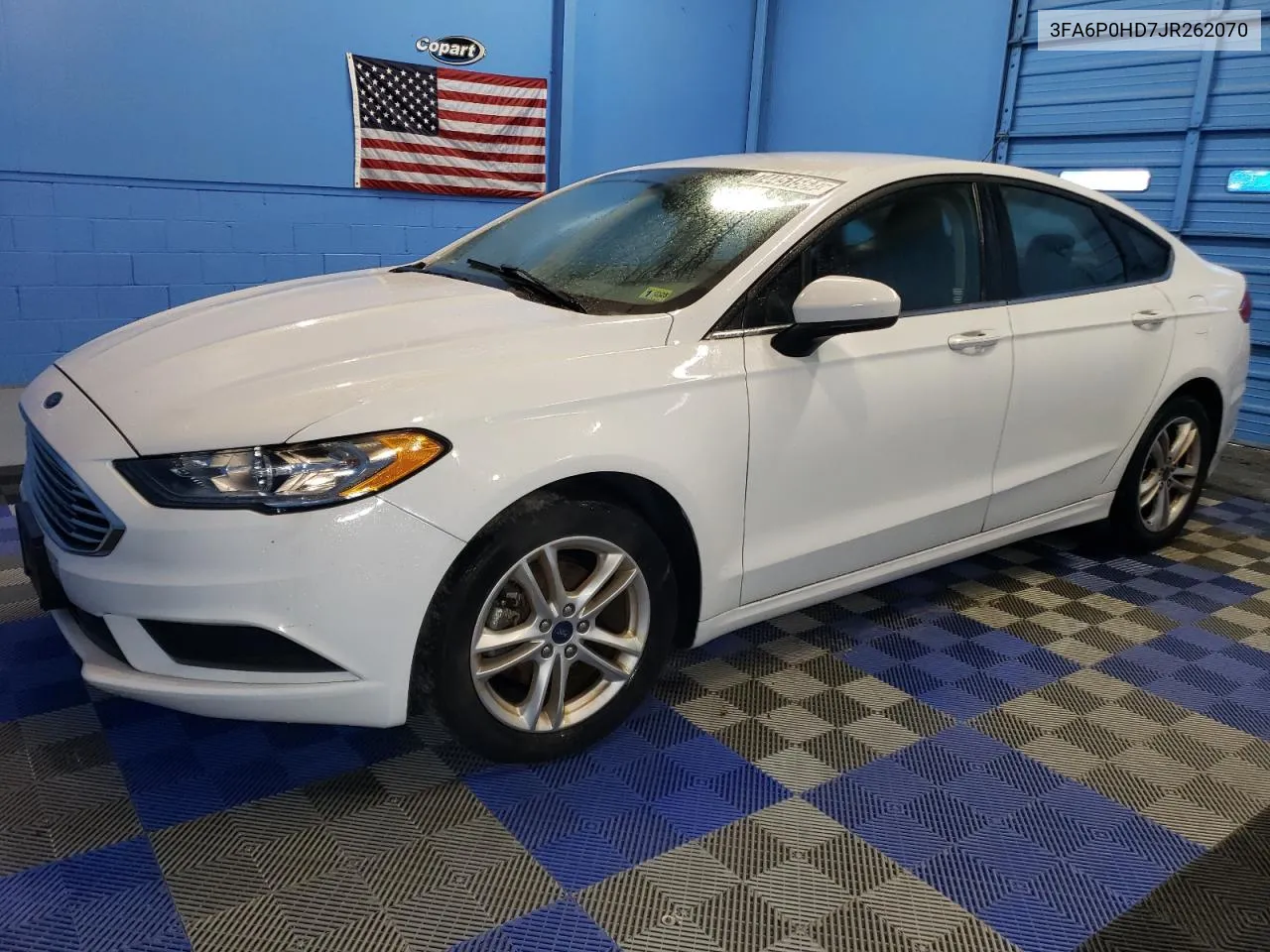 2018 Ford Fusion Se VIN: 3FA6P0HD7JR262070 Lot: 74451564