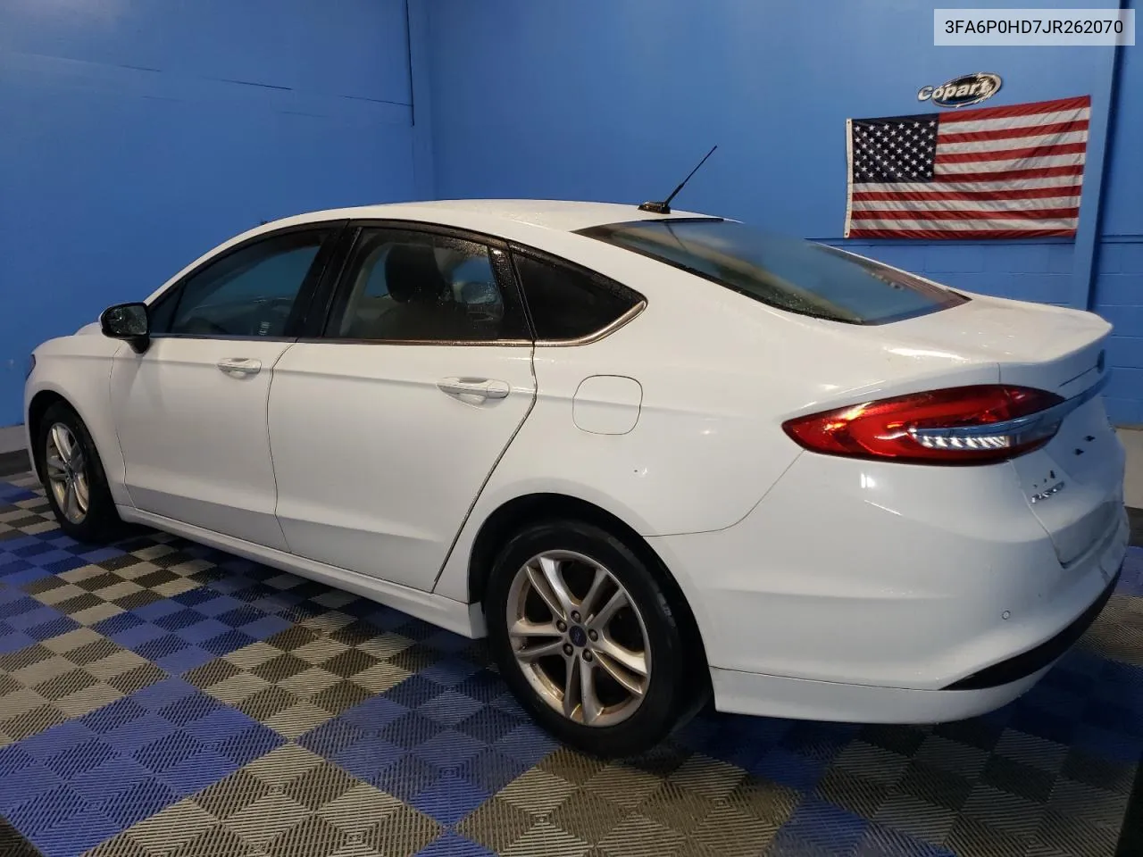 2018 Ford Fusion Se VIN: 3FA6P0HD7JR262070 Lot: 74451564