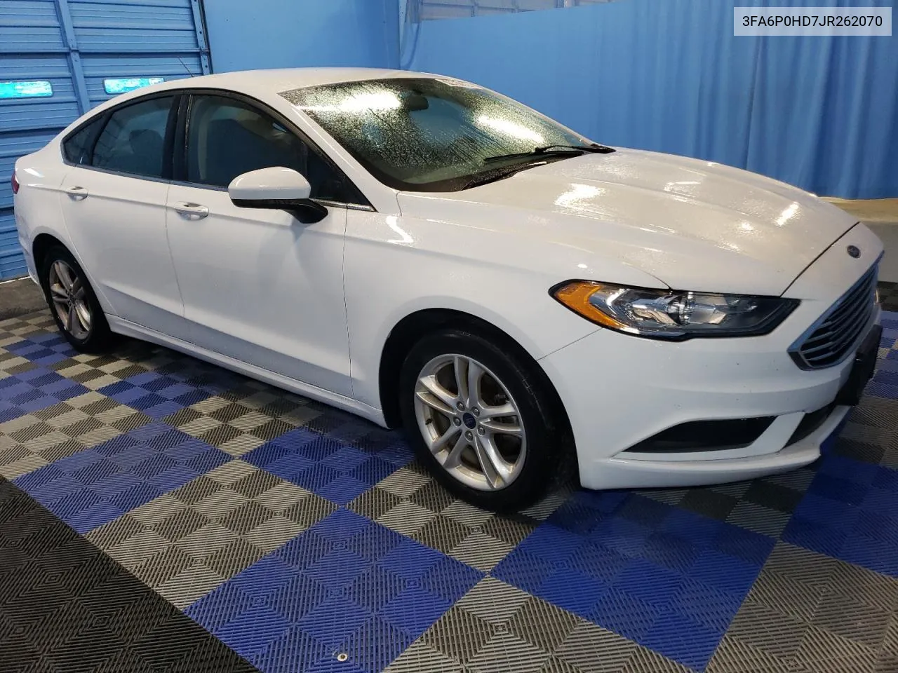 2018 Ford Fusion Se VIN: 3FA6P0HD7JR262070 Lot: 74451564