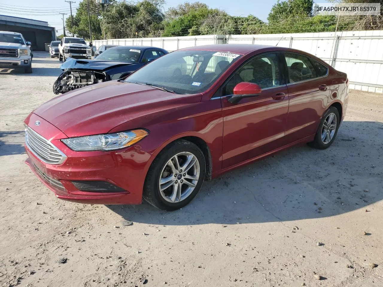 2018 Ford Fusion Se VIN: 3FA6P0H7XJR185379 Lot: 75038014