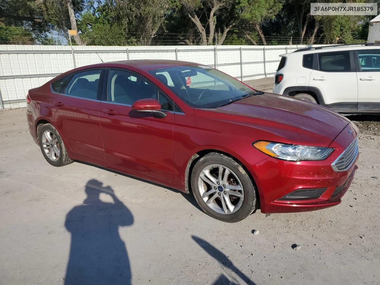 2018 Ford Fusion Se VIN: 3FA6P0H7XJR185379 Lot: 75038014