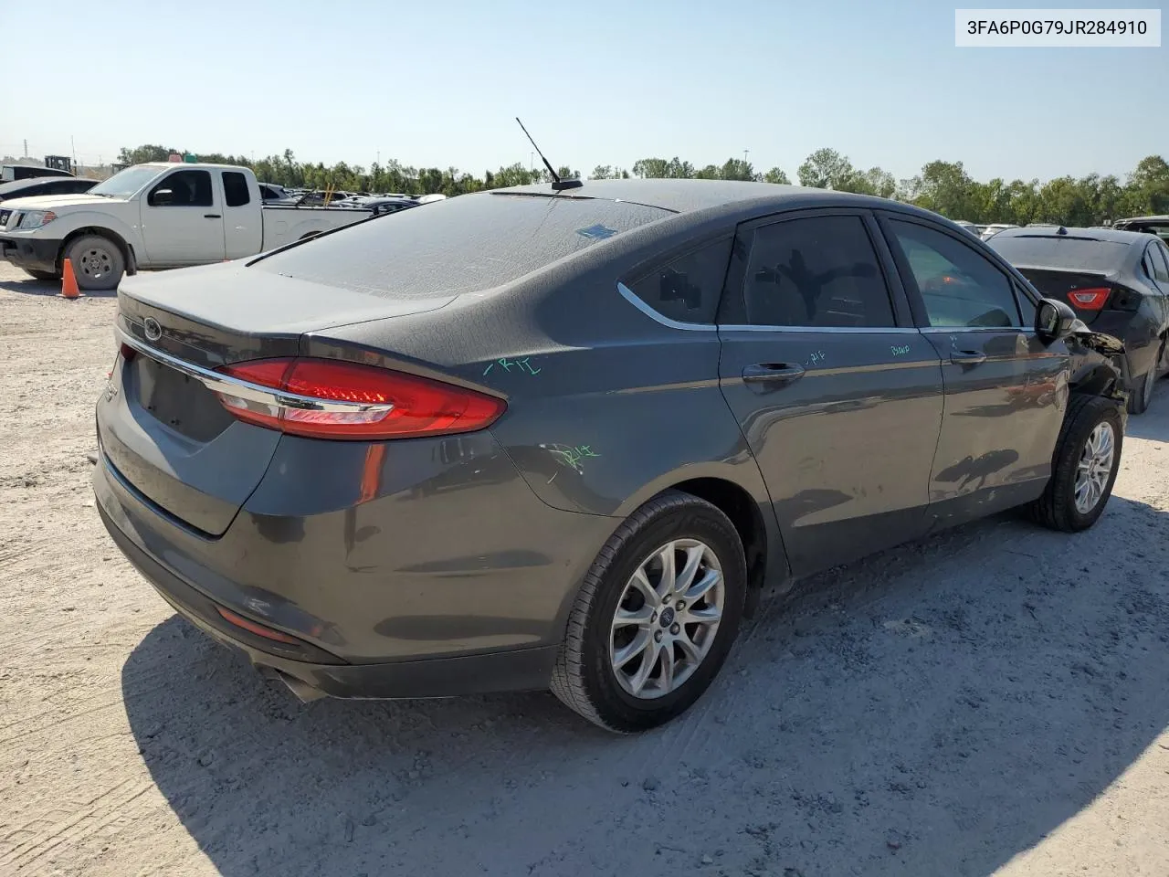 2018 Ford Fusion S VIN: 3FA6P0G79JR284910 Lot: 75123684