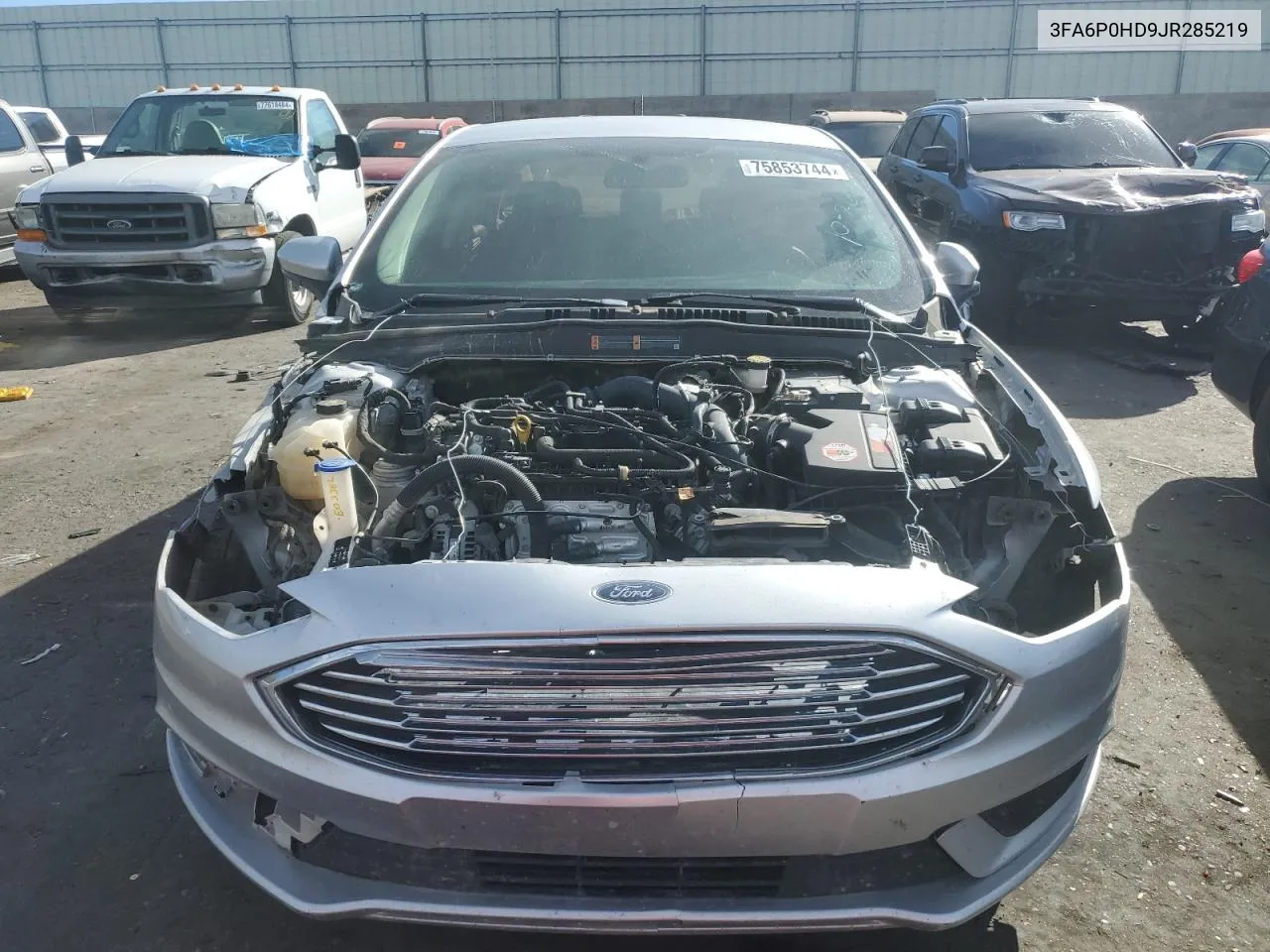 2018 Ford Fusion Se VIN: 3FA6P0HD9JR285219 Lot: 75853744