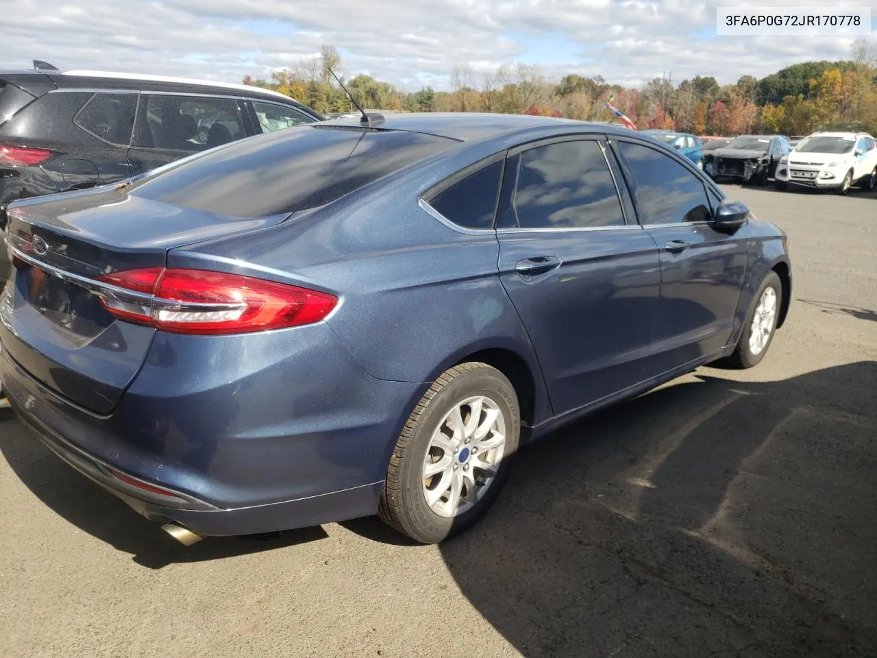 2018 Ford Fusion S VIN: 3FA6P0G72JR170778 Lot: 75858904