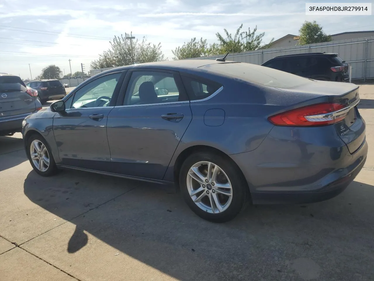 2018 Ford Fusion Se VIN: 3FA6P0HD8JR279914 Lot: 76798914